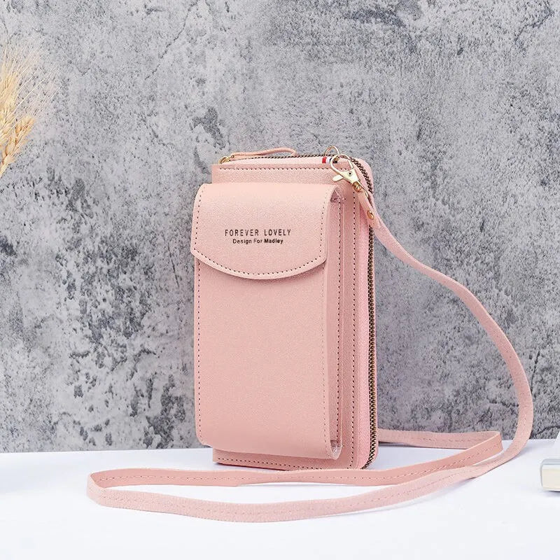 Moda Ombro Único Crossbody Saco de Telefone Celular Mini Versátil Mochila Multi Cartão Posição Saco Keycase Feminino