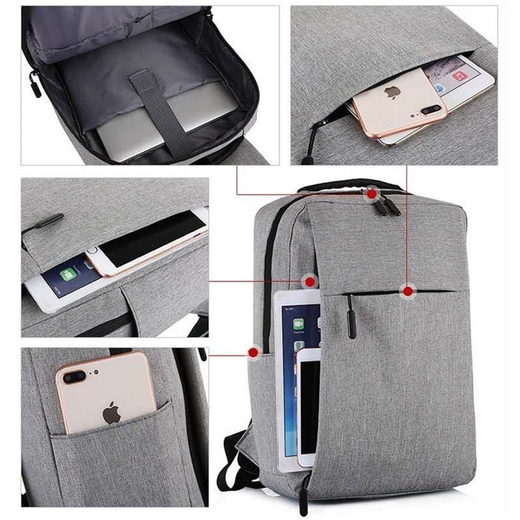 Mochila Para Notebook 15.6 Impermeável Com USB