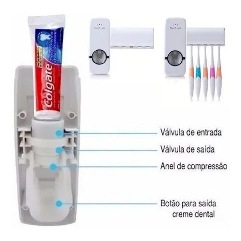 Suporte para escova e creme dental Dispenser